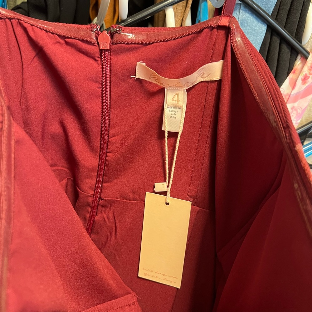 Hutch Nalina Strapless Floral Tiered Tulle Maxi Dress - Picture 4 of 8